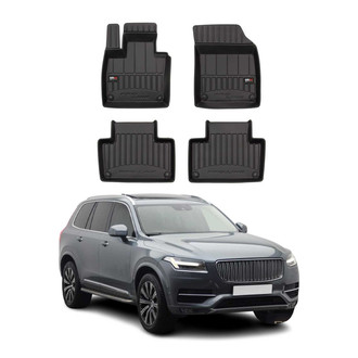 OMAC® - Premium 1st & 2nd Row Black Floor Mat Set