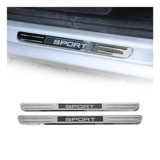 OMAC® - Illuminated Polished Door Sill Covers with Sport Logo