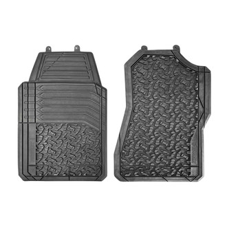 OMAC® - Basic Semi-Custom 1st & 2nd Row Black Floor Mat Set