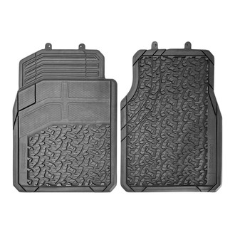 OMAC® - Basic Semi-Custom 1st & 2nd Row Black Floor Mat Set