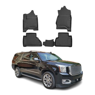 OMAC® - Classic 1st & 2nd Row Black Floor Mat Set