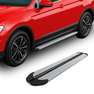 OMAC USA® - OPA Cab Length Black with Silver Step Boards
