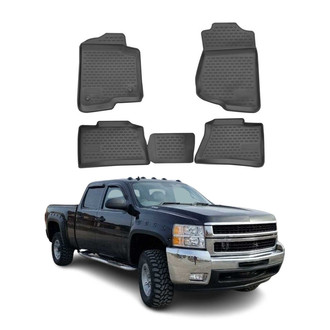 OMAC® - Classic 1st & 2nd Row Black Floor Mat Set
