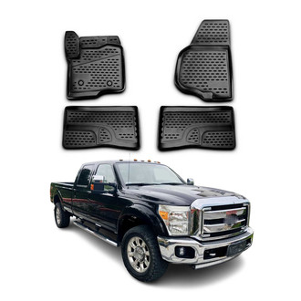 OMAC® - Classic 1st & 2nd Row Black Floor Mat Set