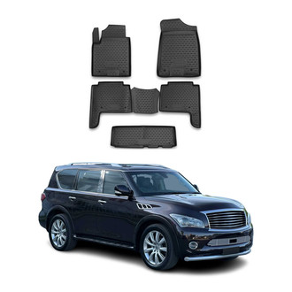 OMAC® - Classic 1st & 2nd Row Black Floor Mat Set