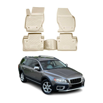 OMAC® - Classic 1st & 2nd Row Beige Floor Mat Set