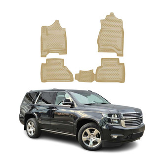 OMAC® - Classic 1st & 2nd Row Beige Floor Mat Set