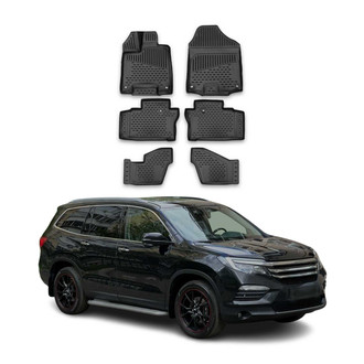 OMAC® - Classic 1st & 2nd Row Black Floor Mat Set