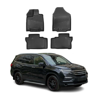 OMAC® - Classic 1st & 2nd Row Black Floor Mat Set