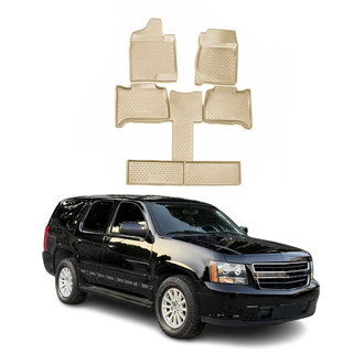 OMAC® - Classic 1st & 2nd Row Beige Floor Mat Set