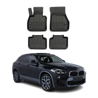 OMAC® - Premium 1st & 2nd Row Black Floor Mat Set