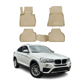 OMAC® - Classic 1st & 2nd Row Beige Floor Mat Set
