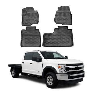 OMAC® - Classic 1st & 2nd Row Black Floor Mat Set
