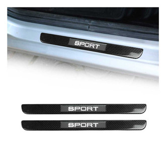 OMAC® - Illuminated Carbon Fiber Door Sill Covers with Sport Logo