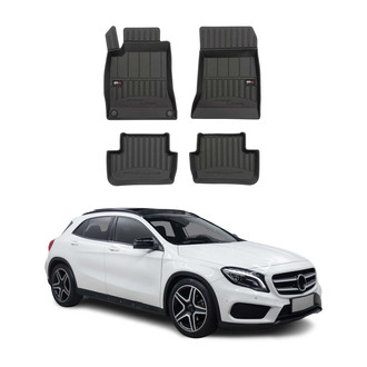 OMAC® - Premium 1st & 2nd Row Black Floor Mat Set