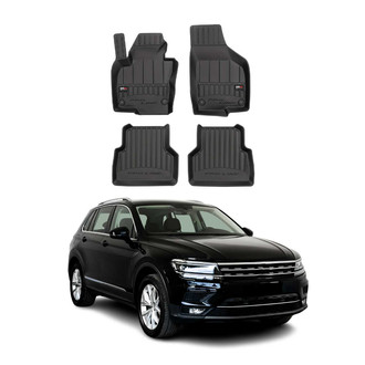 OMAC® - Premium 1st & 2nd Row Black Floor Mat Set