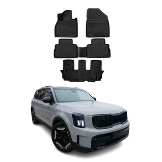 OMAC® - Classic 1st & 2nd Row Black Floor Mat Set