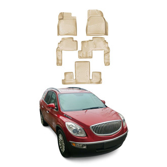 OMAC® - Classic 1st & 2nd Row Beige Floor Mat Set