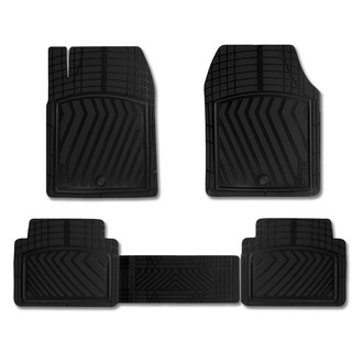 OMAC® - Basic Semi-Custom 1st & 2nd Row Black Floor Mat Set
