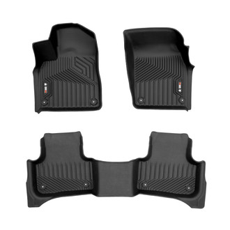 OMAC® - Texan 1st & 2nd Row Black Floor Mat Set