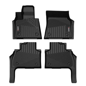 OMAC® - Texan 1st & 2nd Row Black Floor Mat Set