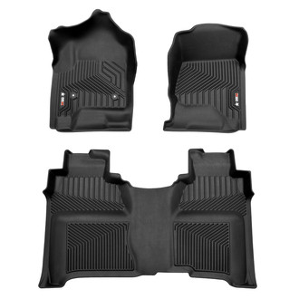 OMAC® - Texan 1st & 2nd Row Black Floor Mat Set