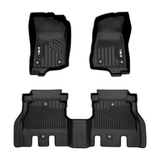 OMAC® - Texan 1st & 2nd Row Black Floor Mat Set