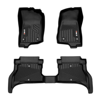 OMAC® - Texan 1st & 2nd Row Black Floor Mat Set