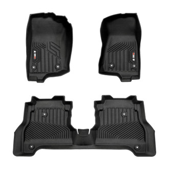 OMAC® - Texan 1st & 2nd Row Black Floor Mat Set