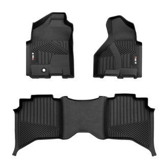 OMAC® - Texan 1st & 2nd Row Black Floor Mat Set