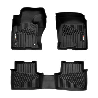 OMAC® - Texan 1st & 2nd Row Black Floor Mat Set