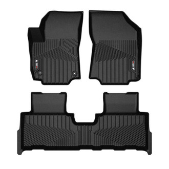 OMAC® - Texan 1st & 2nd Row Black Floor Mat Set