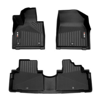 OMAC® - Texan 1st & 2nd Row Black Floor Mat Set