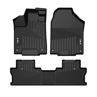 OMAC® - Texan 1st & 2nd Row Black Floor Mat Set