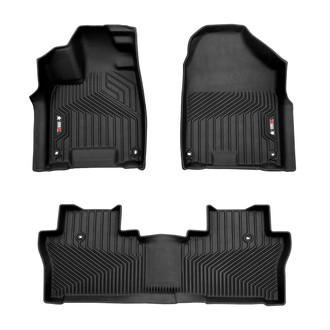 OMAC® - Texan 1st & 2nd Row Black Floor Mat Set