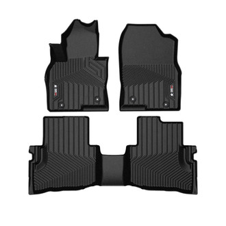 OMAC® - Texan 1st & 2nd Row Black Floor Mat Set