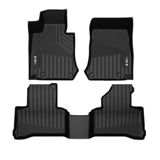 OMAC® - Texan 1st & 2nd Row Black Floor Mat Set