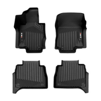 OMAC® - Texan 1st & 2nd Row Black Floor Mat Set
