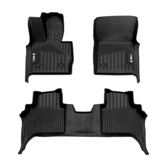 OMAC® - Texan 1st & 2nd Row Black Floor Mat Set