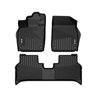 OMAC® - Texan 1st & 2nd Row Black Floor Mat Set