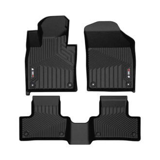 OMAC® - Texan 1st & 2nd Row Black Floor Mat Set