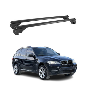 OMAC® - Black Raised Roof Rails Cross Bars