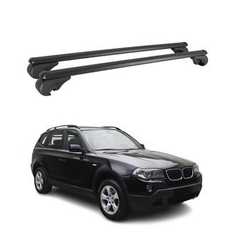 OMAC® - Black Raised Roof Rails Cross Bars