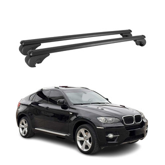 OMAC® - Black Raised Roof Rails Cross Bars