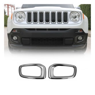 OMAC® - Brushed Black Fog Light Lamp Bezel Cover