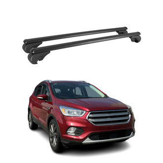 OMAC® - Black Raised Roof Rails Cross Bars