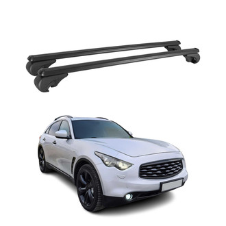 OMAC® - Black Raised Roof Rails Cross Bars