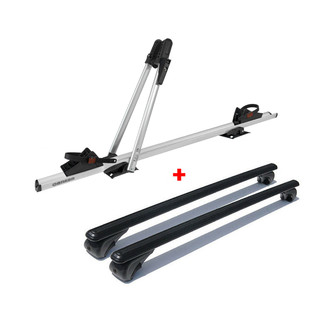 OMAC® - 59" Black Roof Rail Cross Bar and Bike Carrier