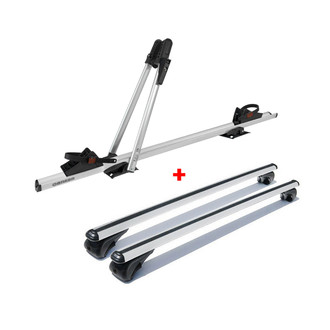 OMAC® - 59" Silver Roof Rail Cross Bar and Bike Carrier