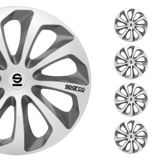 OMAC® - 14" Sparco Sicilia Silver Gray Wheel Covers